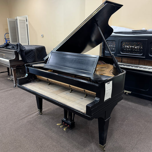 CURRENT SHOP WORK - 1922 Baldwin R 5'8" Black Satin Commissioned Grand Piano