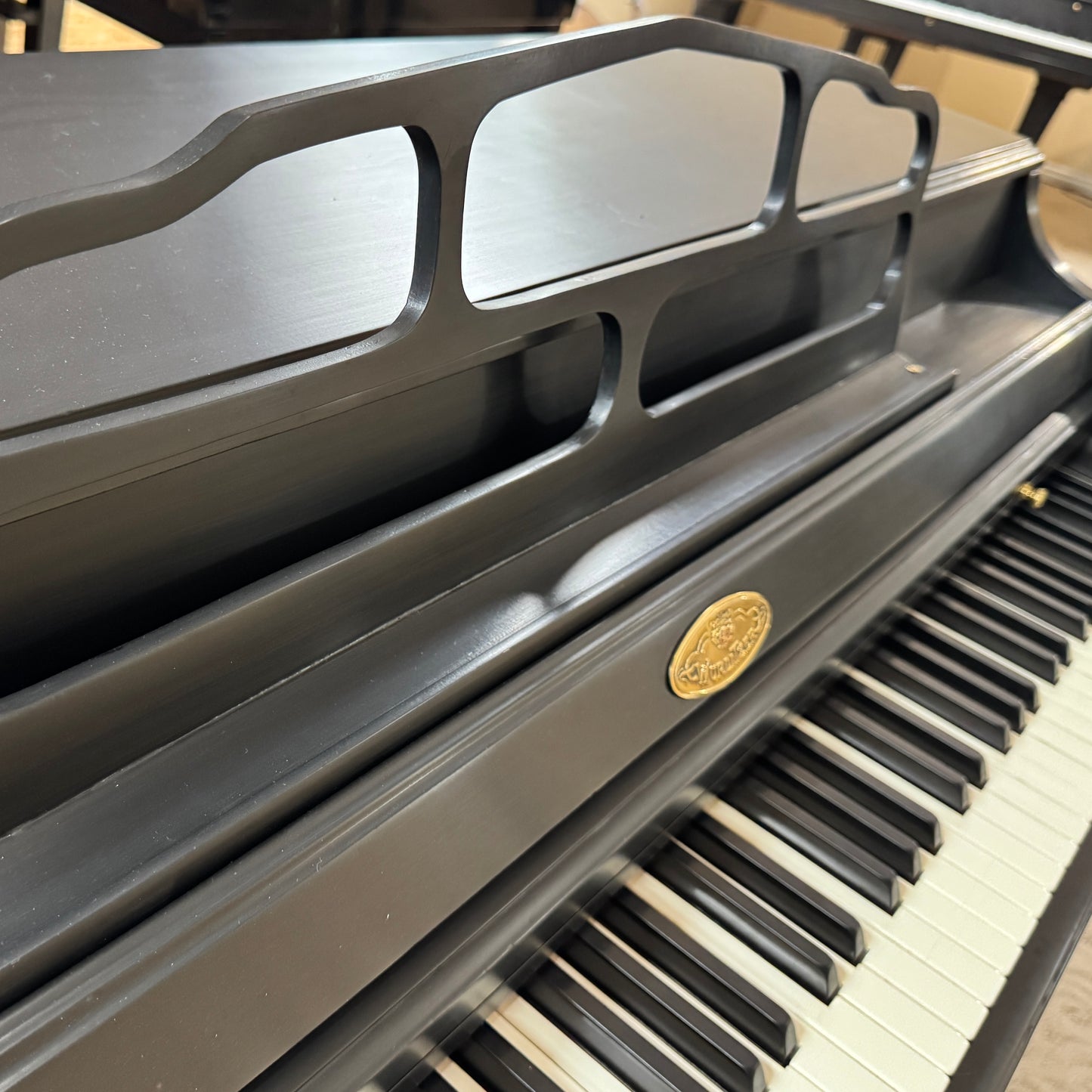 1974 Wurlitzer Satin Black Spinet Piano