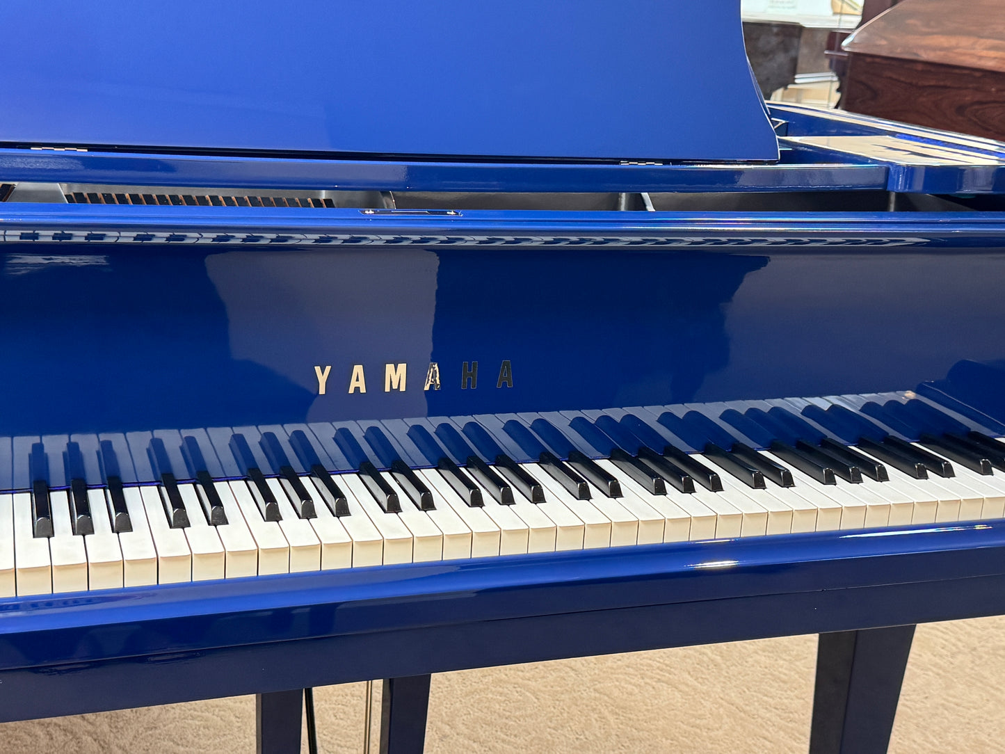 SOLD 1968 Yamaha C7 7'6" Custom Blue Finish Commissioned Grand Piano