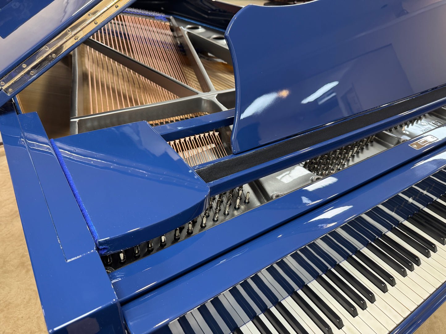 SOLD 1968 Yamaha C7 7'6" Custom Blue Finish Commissioned Grand Piano