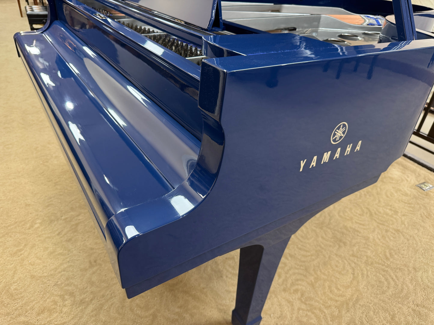 SOLD 1968 Yamaha C7 7'6" Custom Blue Finish Commissioned Grand Piano