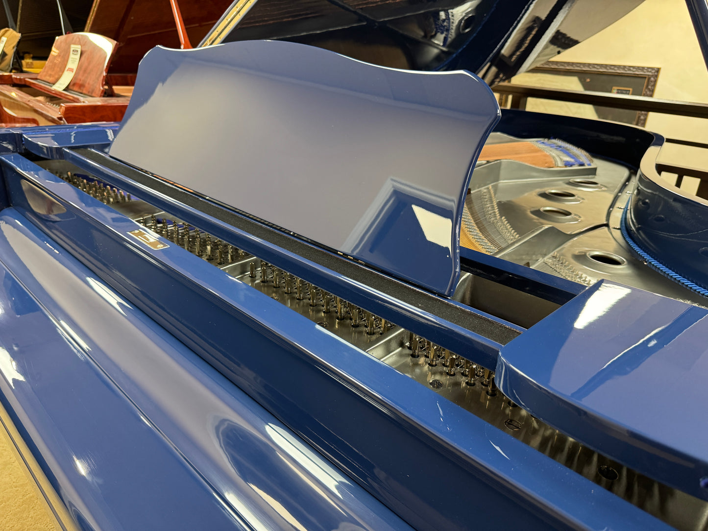 SOLD 1968 Yamaha C7 7'6" Custom Blue Finish Commissioned Grand Piano