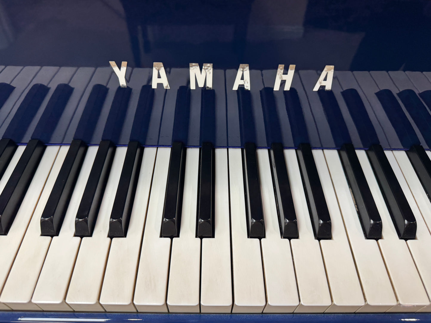 SOLD 1968 Yamaha C7 7'6" Custom Blue Finish Commissioned Grand Piano