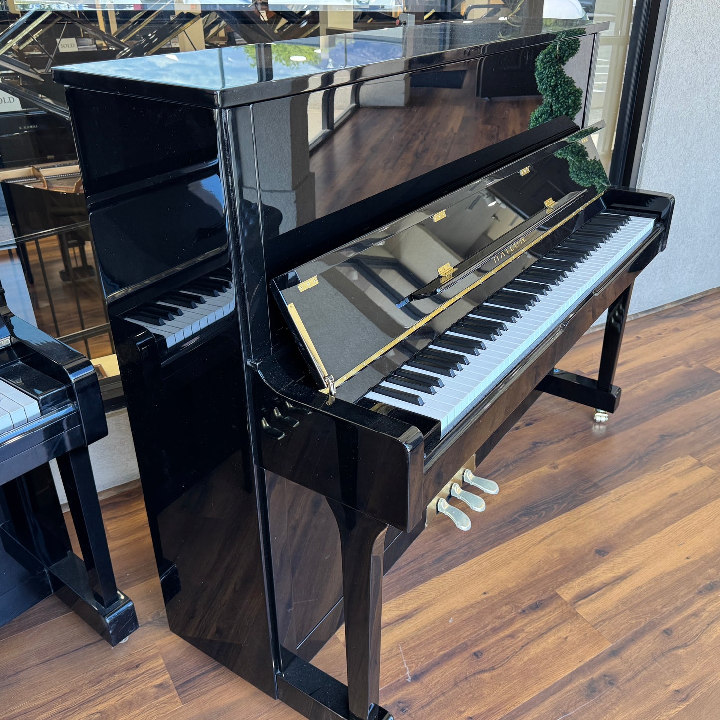 SOLD Hailun 121 48" Polished Black Upright Piano