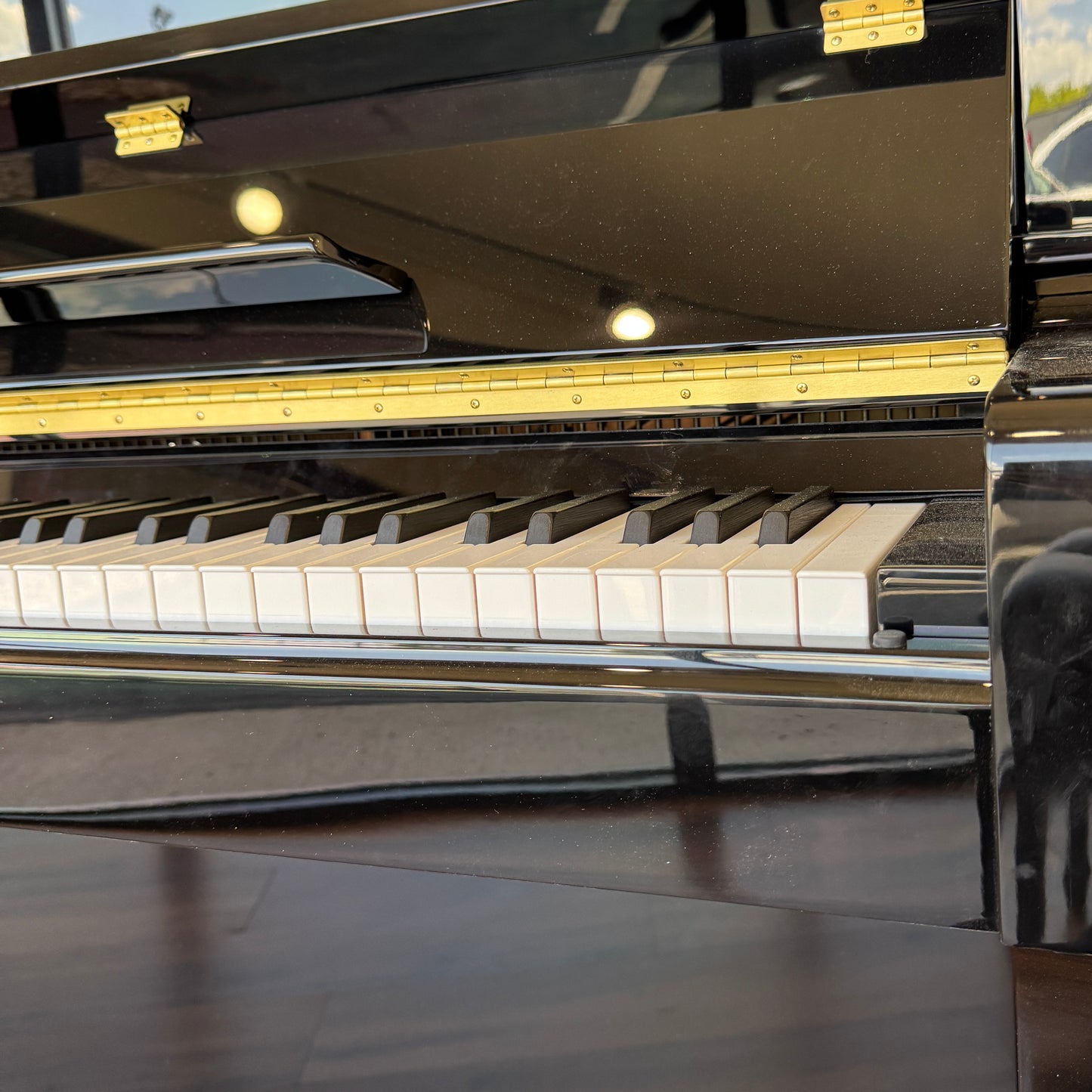 SOLD Hailun 121 48" Polished Black Upright Piano