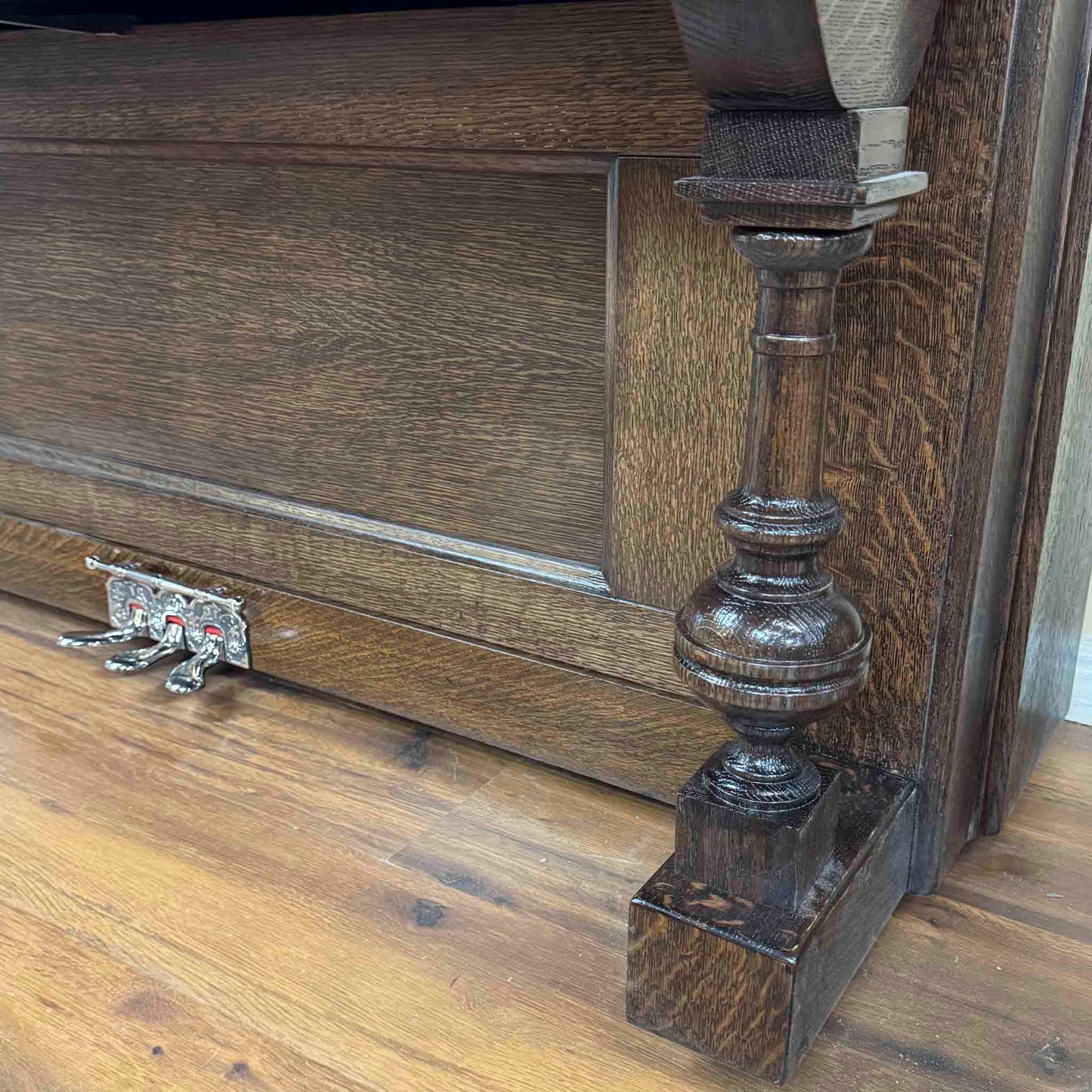 SOLD 1904 Whitney 56" Wood Finish Commissioned Upright Piano