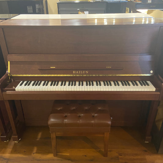 SOLD Hailun 121 48" A Satin Walnut Upright Piano