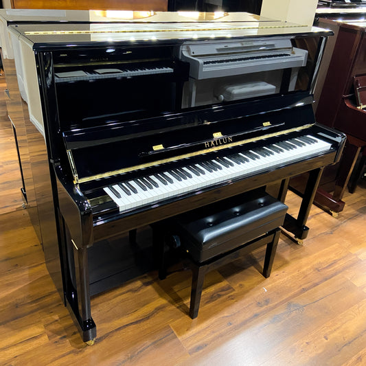 SOLD Hailun 5P 50" Polished Black Upright Piano