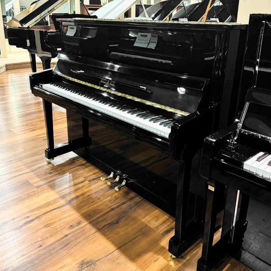 SOLD 2018 Hobart & Cable UH-22T 48" Polished Black Upright Piano