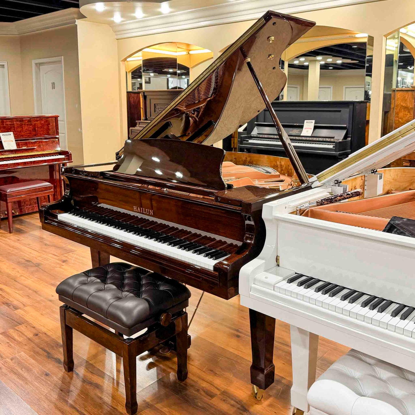 SOLD Hailun 151 5' Polished Walnut Baby Grand
