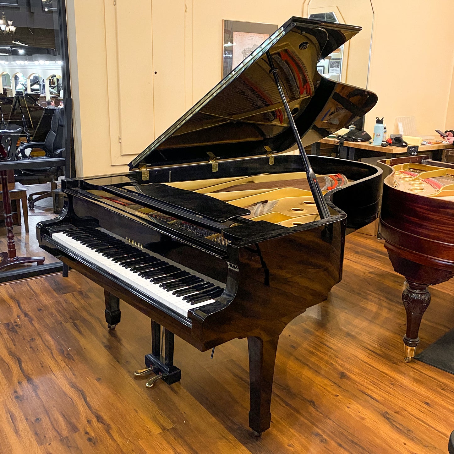 SOLD 1968 Yamaha C7 7'6" Custom Blue Finish Commissioned Grand Piano
