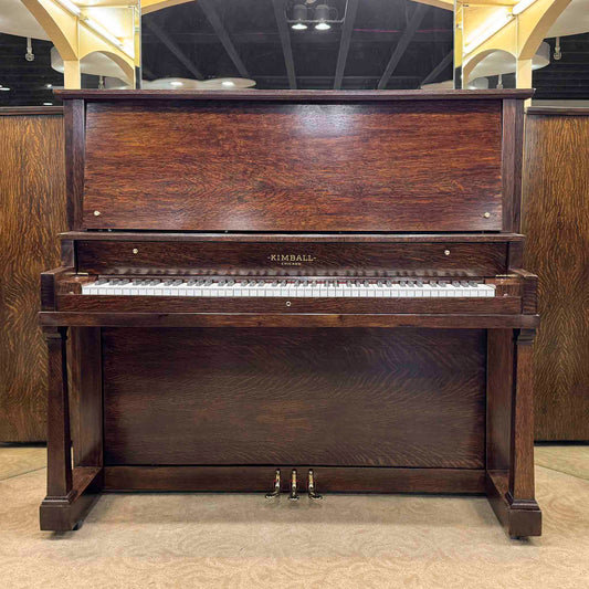 1919 Kimball 54" Wood Finish Upright Piano With Self Playing System