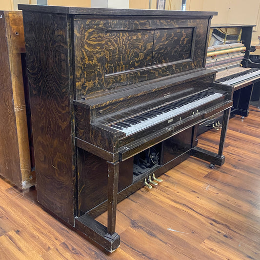 SOLD Hammond Wood Finish Upright Vintage Piano Player
