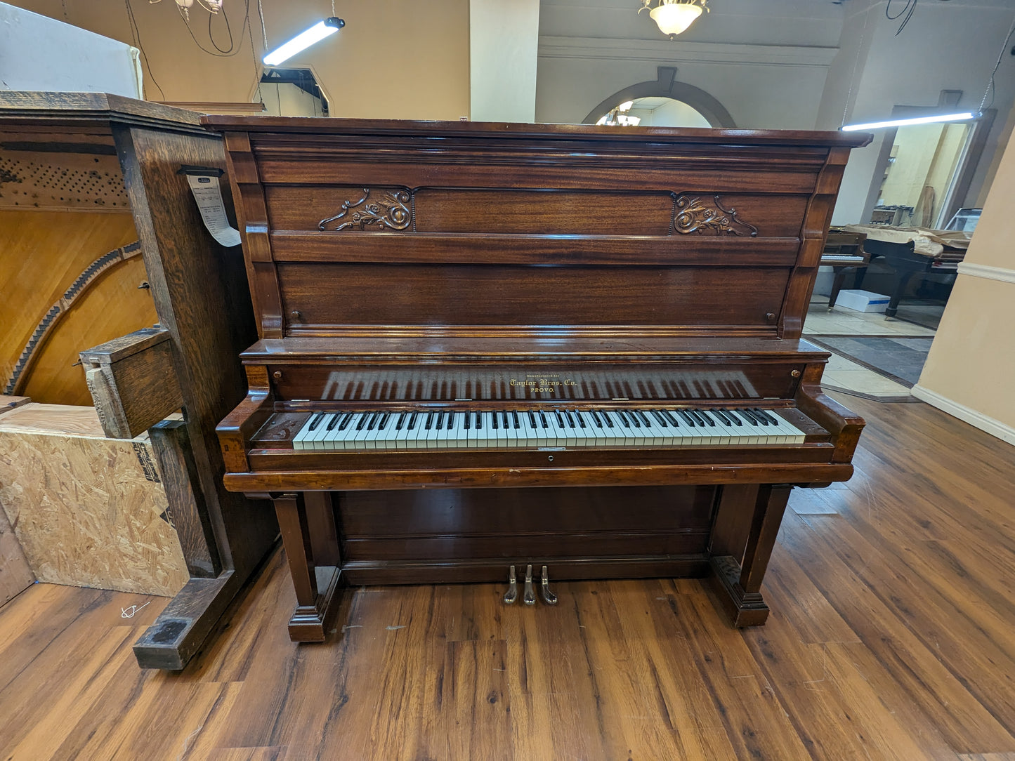 SPECIAL REBUILD for my mentor, Dave—Taylor Bros. Co. Satin Black Upright Piano