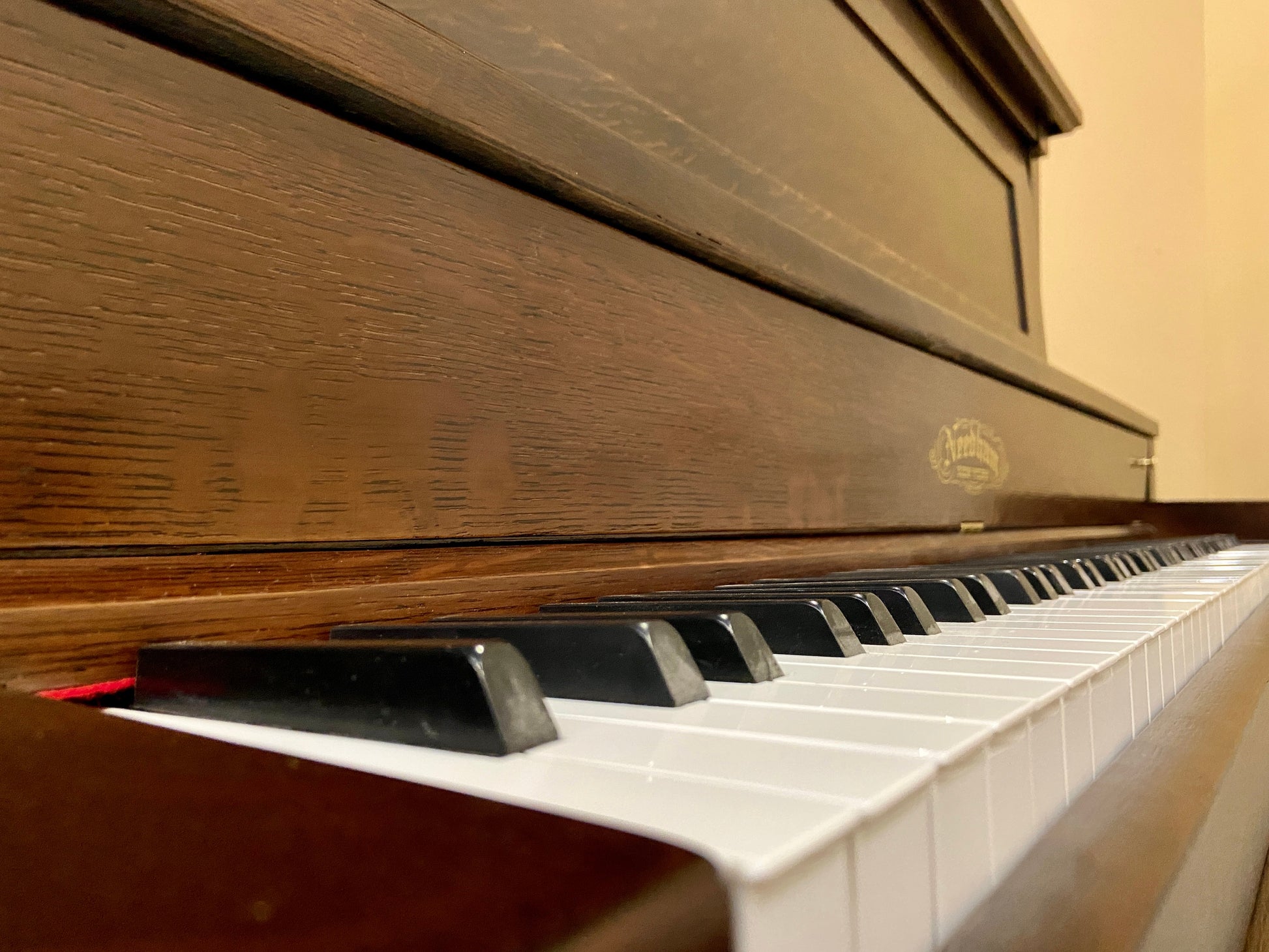 Image 3 of 1916 Needham Upright / Walnut / 53"