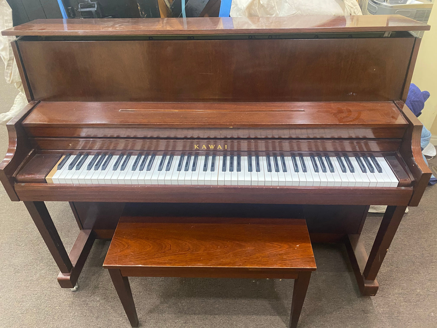 Image 3 of 1963 Kawai 509N/ 44" Satin Ebony Upright