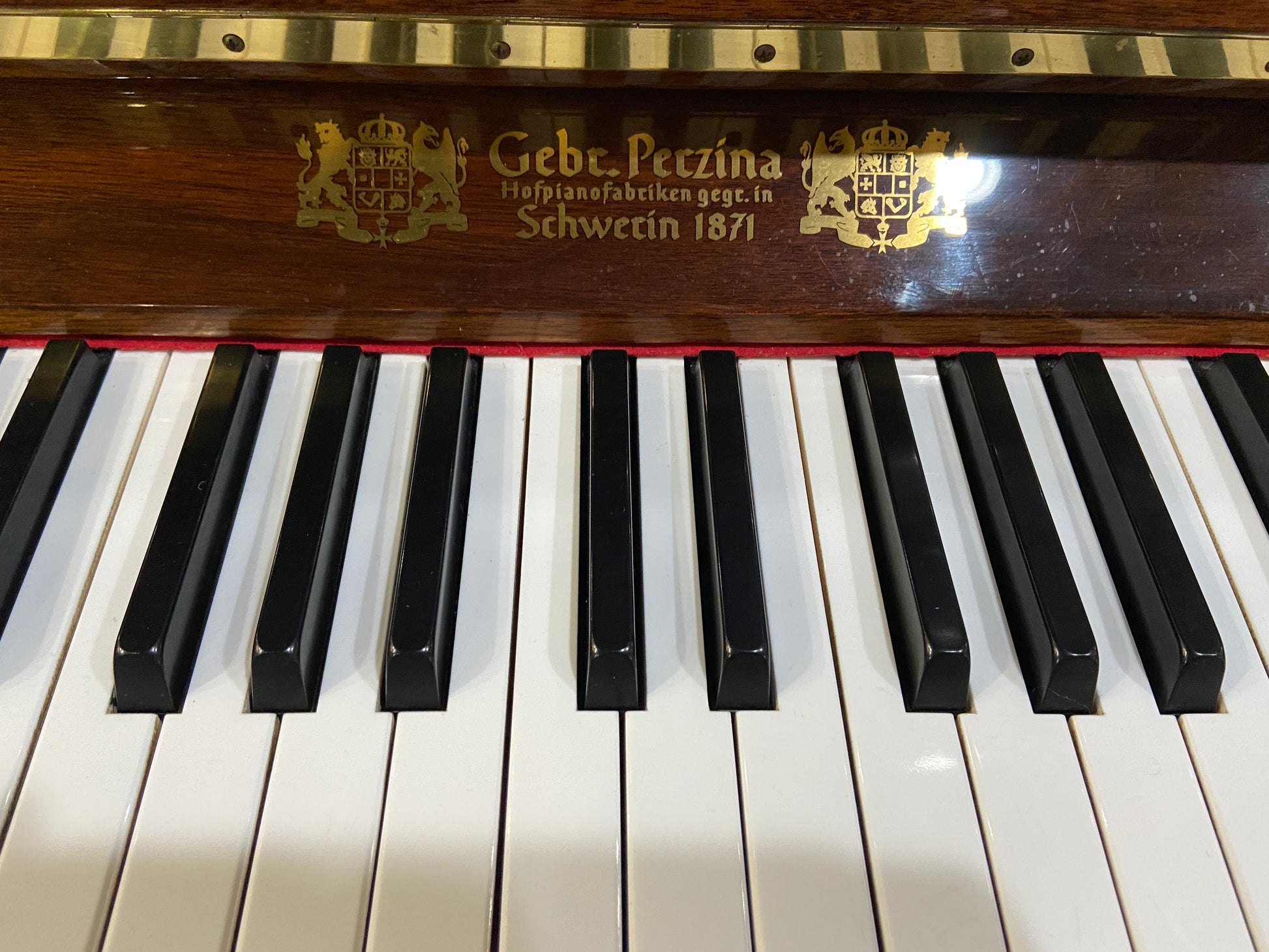 Image 4 of 2004 Gebr Perzina upright / GP 129 51" Polished Walnut