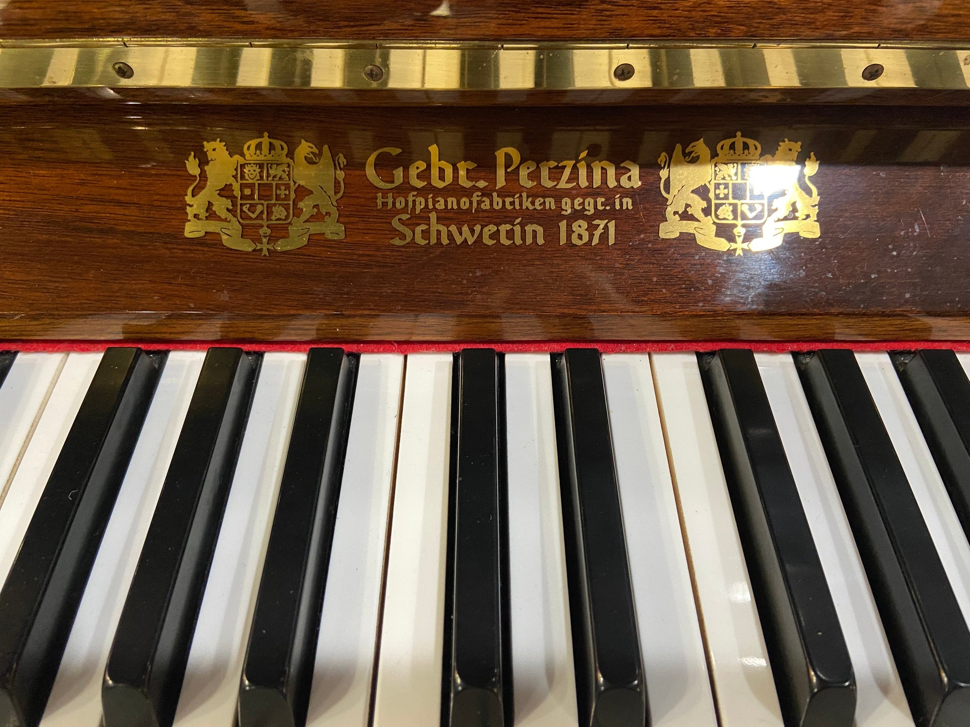 Image 5 of 2004 Gebr Perzina upright / GP 129 51" Polished Walnut