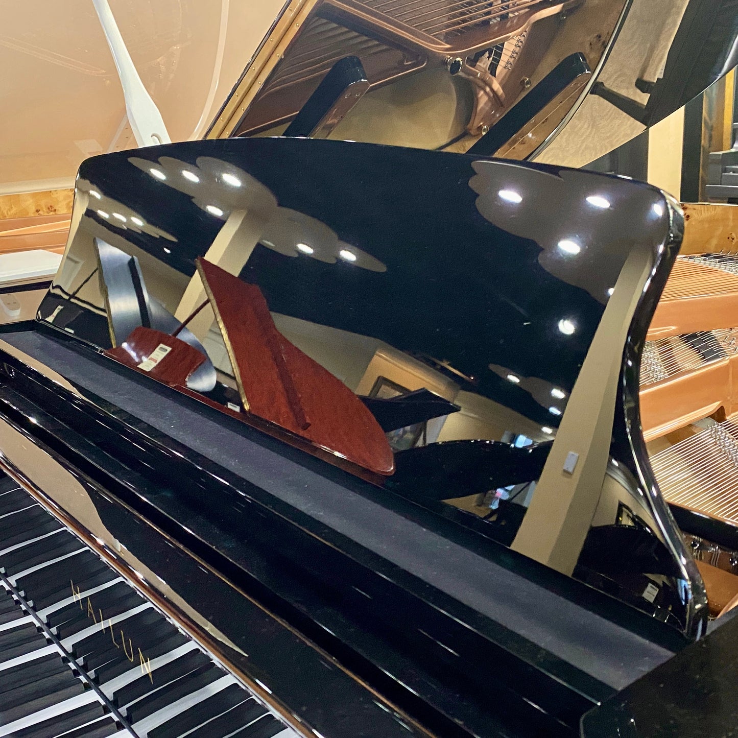 Image 3 of Hailun Grand 161 / Polished Black / 5'4" with QRS Self Playing System