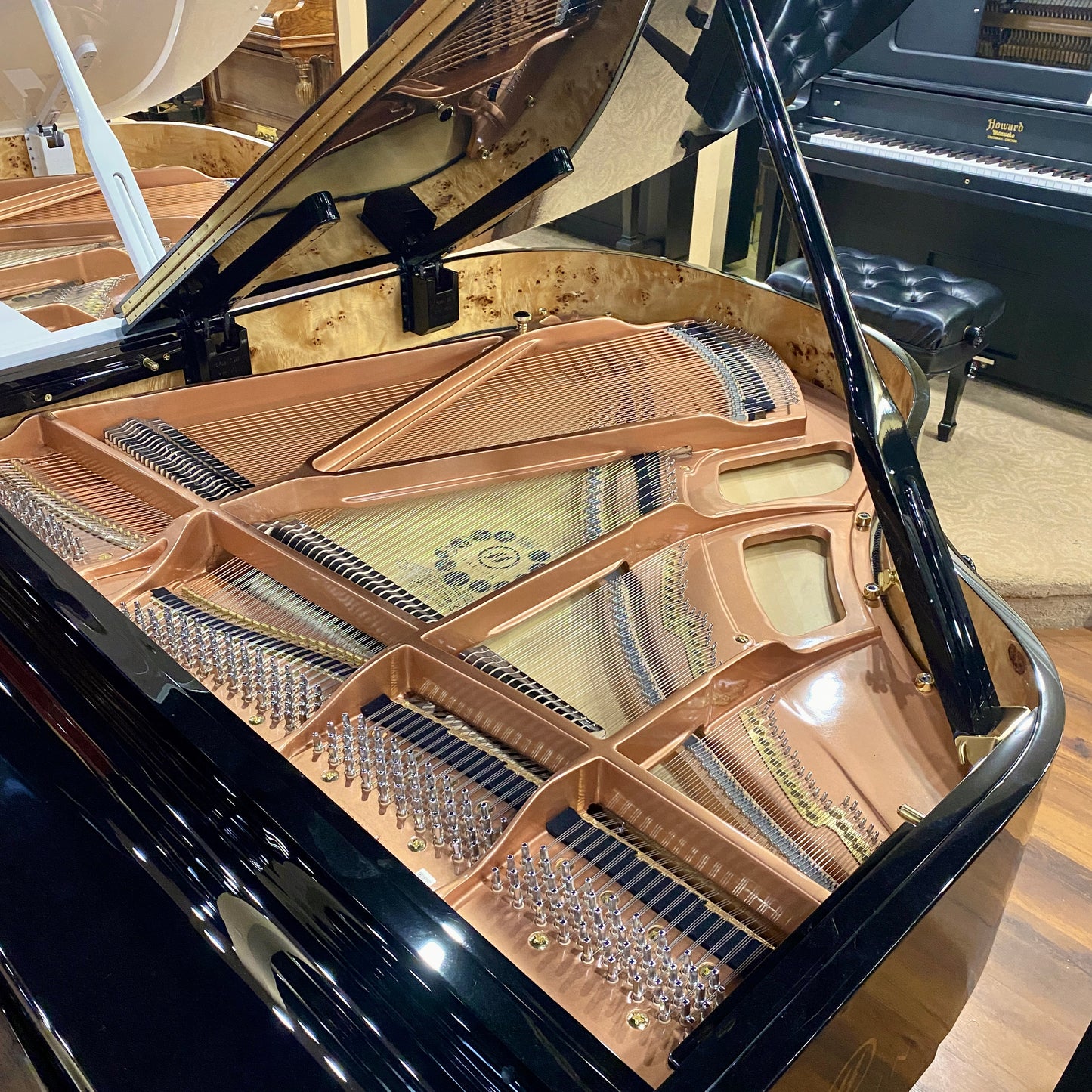 Image 9 of Hailun Grand 161 / Polished Black / 5'4" with QRS Self Playing System