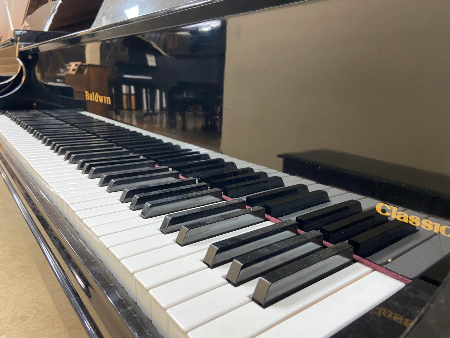 Image 4 of 1993 Baldwin 5'5" Grand / Polished Black (105976 / 317389 / 6317389) with QRS Self Playing System