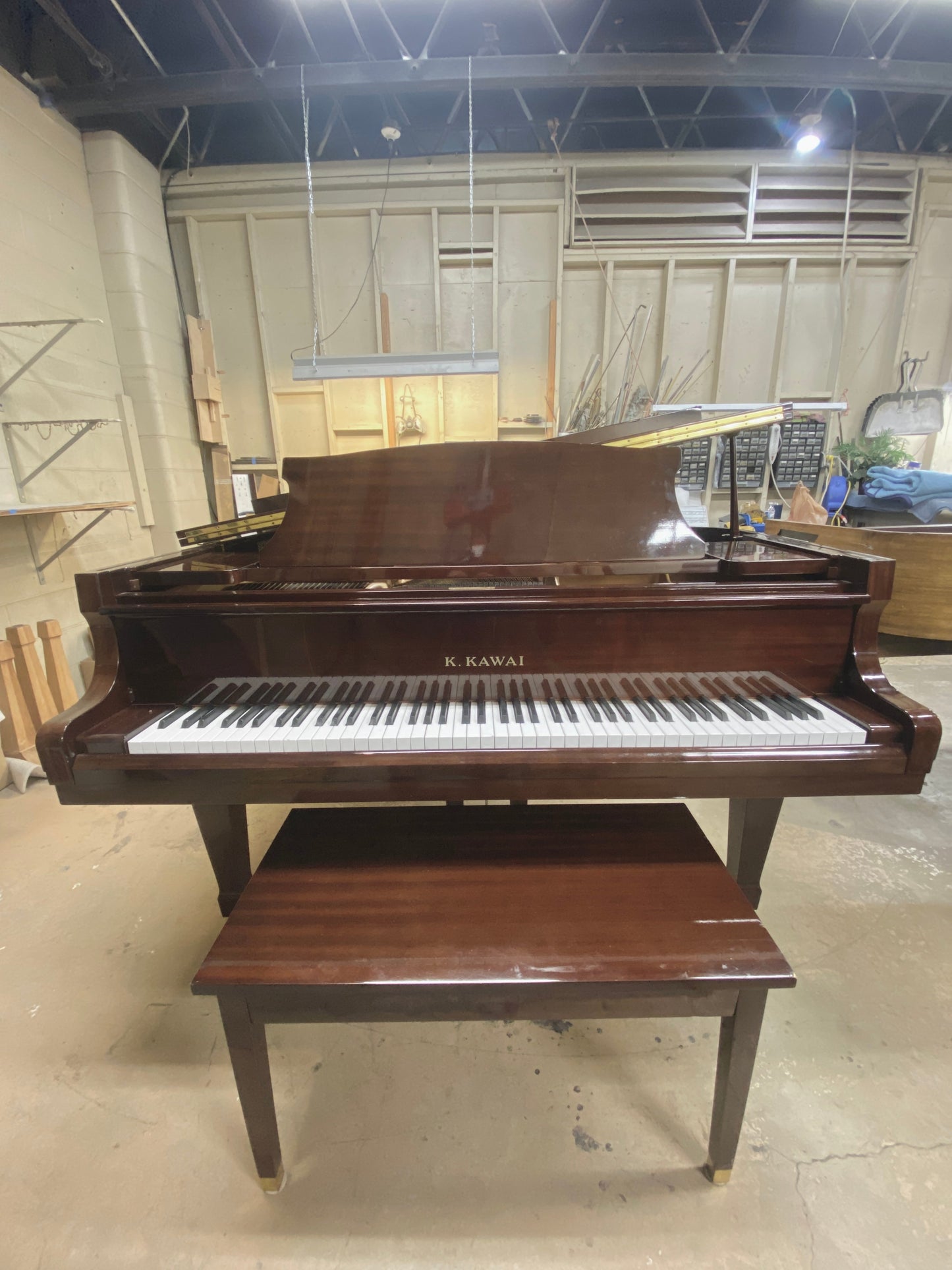 Image 13 of 1985 Kawai grand 5'10" Polished Walnut