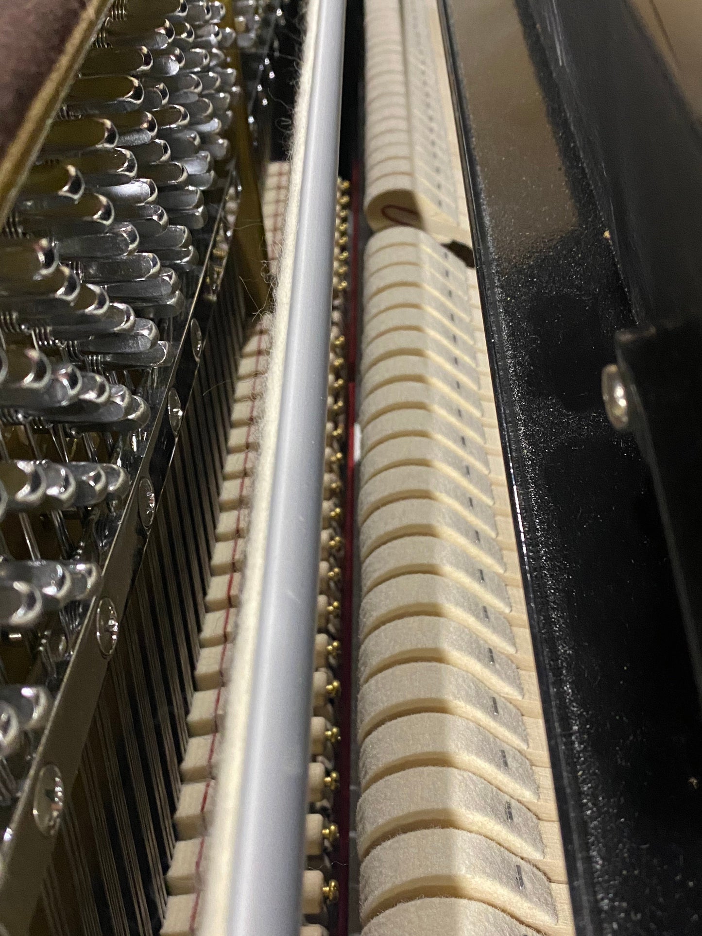 Image 12 of Hallet Davis 109/43" Polished Black Console Upright