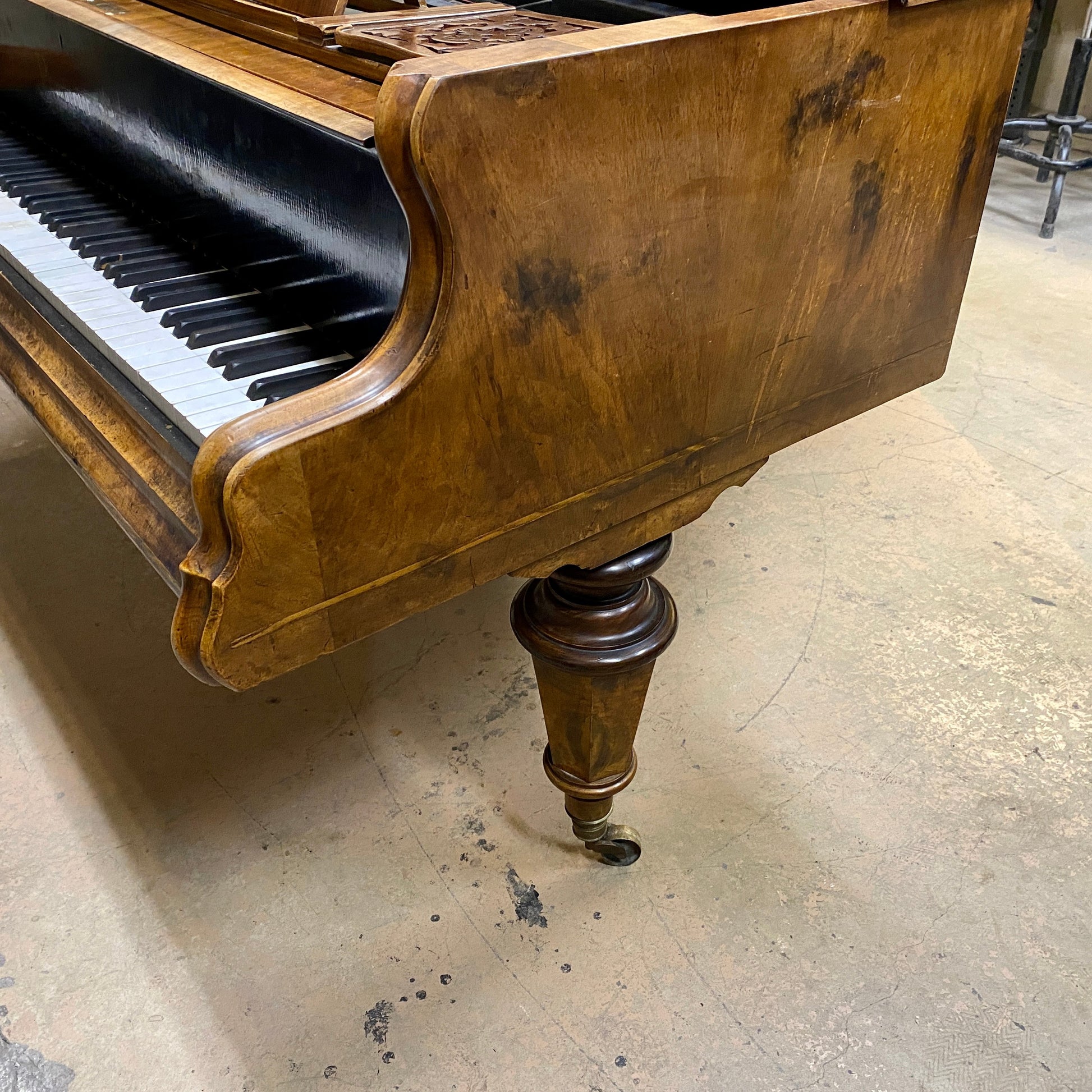 Image 8 of Unique Vienese Action - Straight Strung - An Artifact of Piano History!