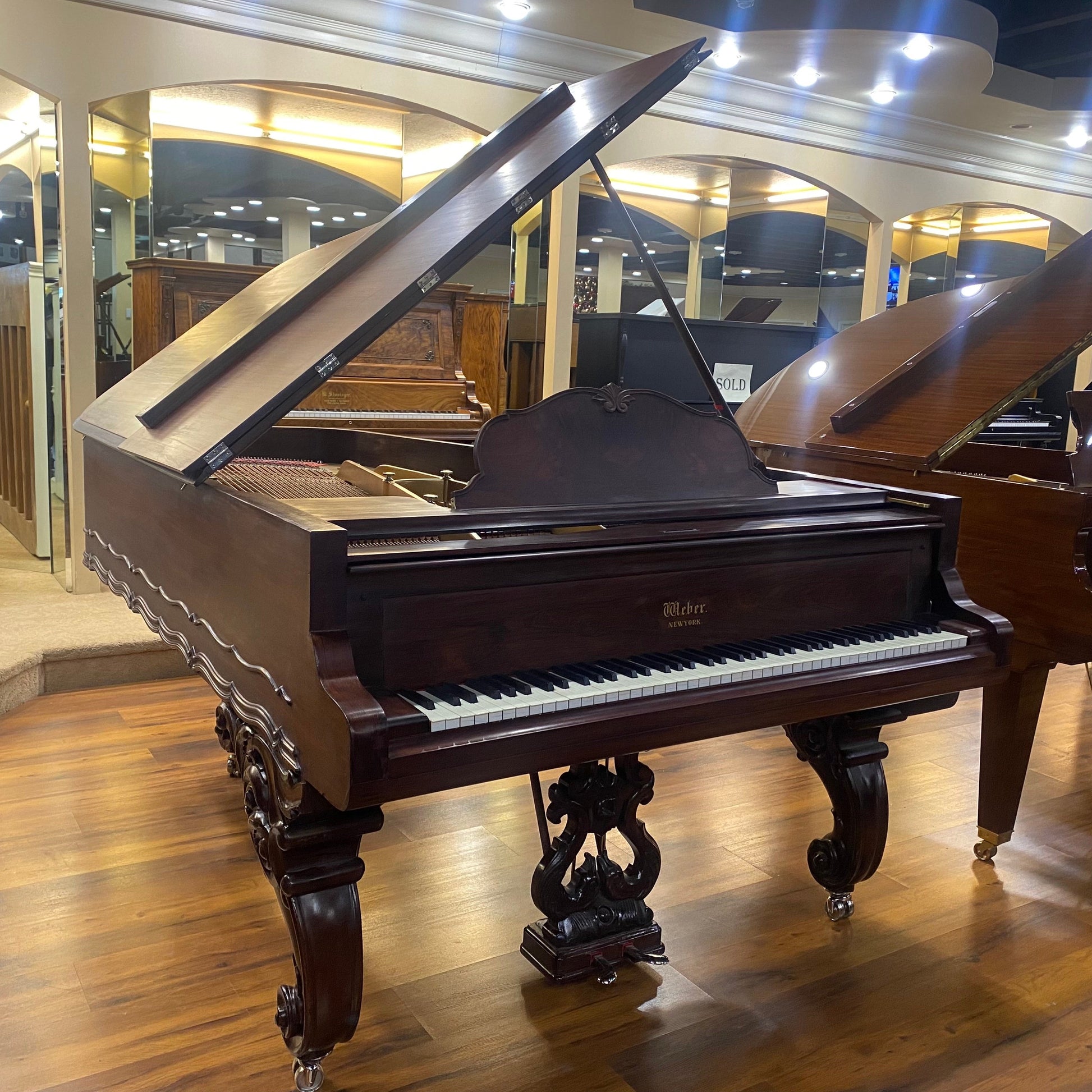 Image 17 of 1882 Weber Grand Rosewood 6'3"
