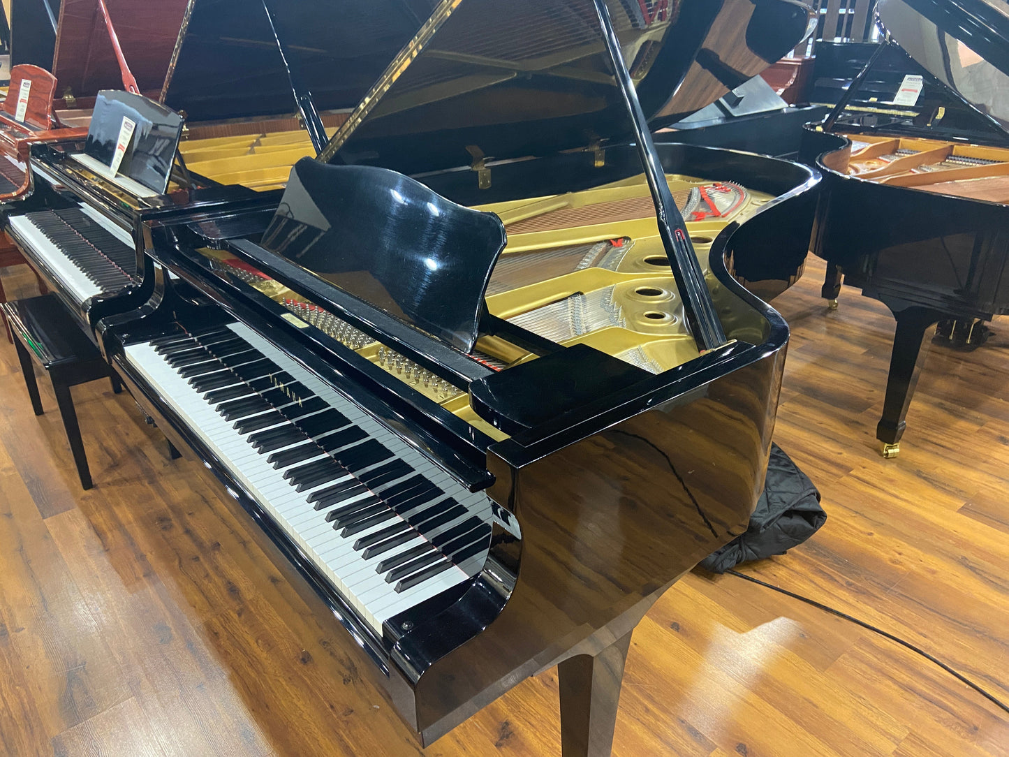 Image 3 of 1975 Yamaha C7 7' 4"/ Polished Ebony (Yamaha Disklavier System Model #2258 with QRS Self Playing System