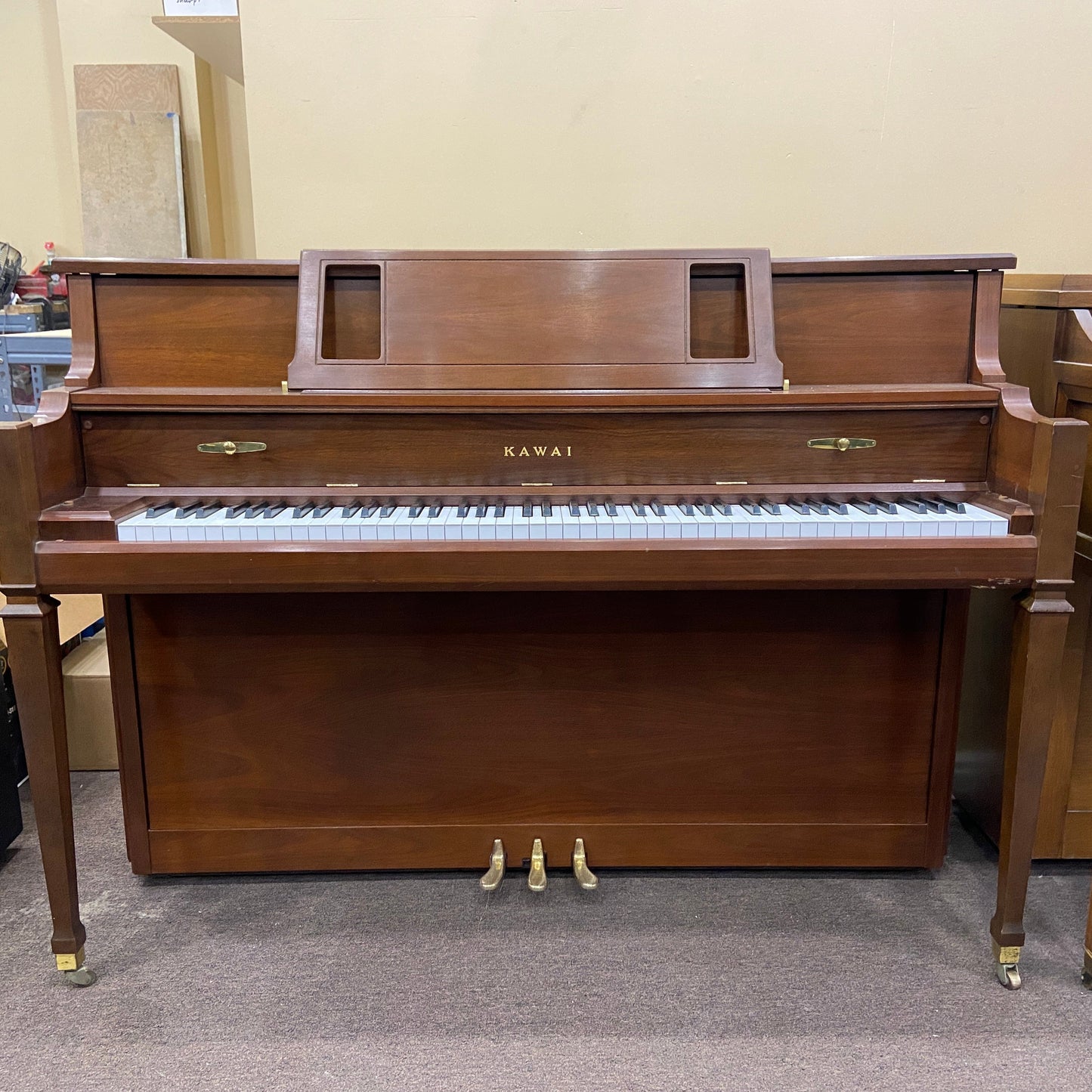 Image 10 of 1985 Kawai 706-C Upright / Was Mahogany, Refinished to Satin Black / 43"