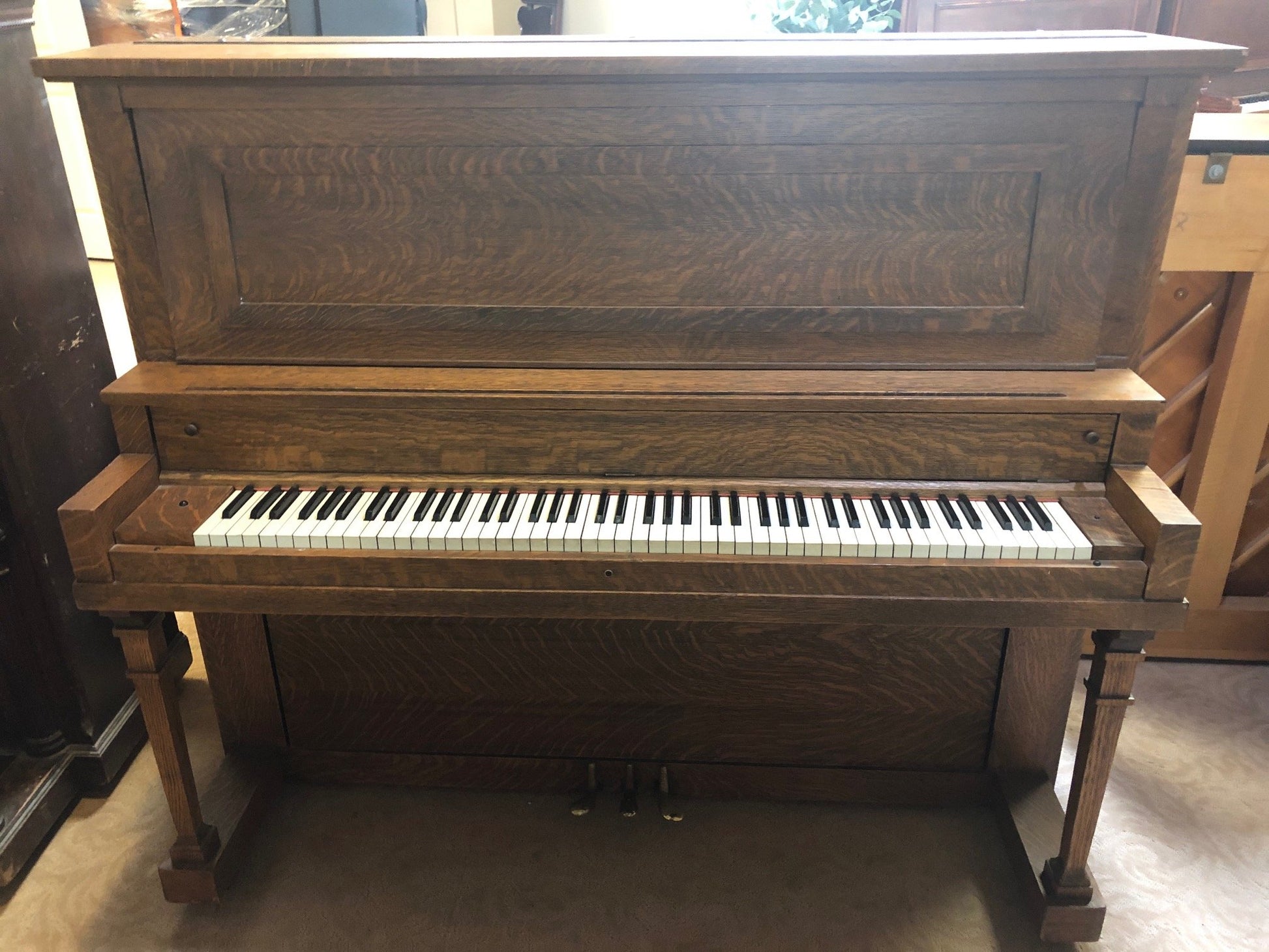 Image 5 of 1916 Needham Upright / Walnut / 53"
