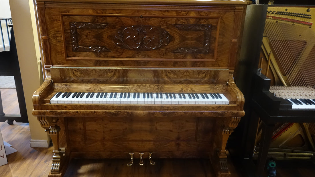 The Piano Buying Blog - Just Out of the Shop!  1901 Kranich & Bach Upright Piano!