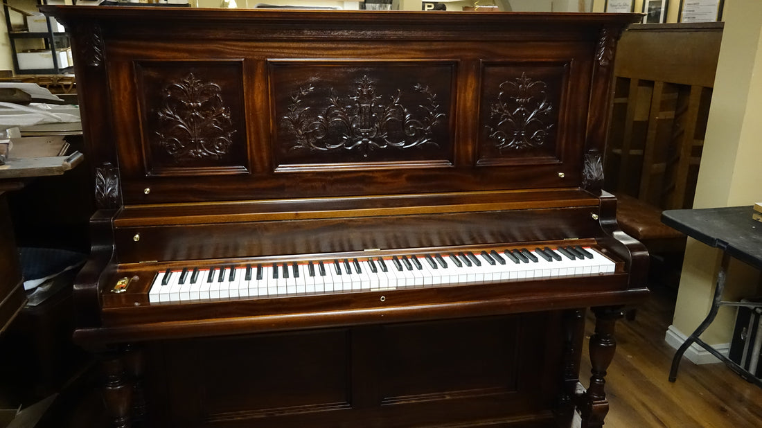 The Piano Buying Blog - Just out of the shop! Rebuilt 1907 Emerson Upright Piano