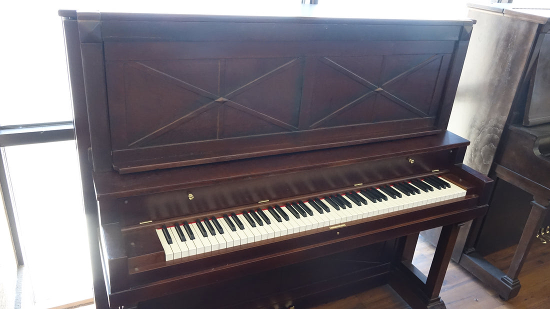 The Piano Buying Blog - Just out of the Piano Shop!  1912 Stegger and Sons Upright Piano!