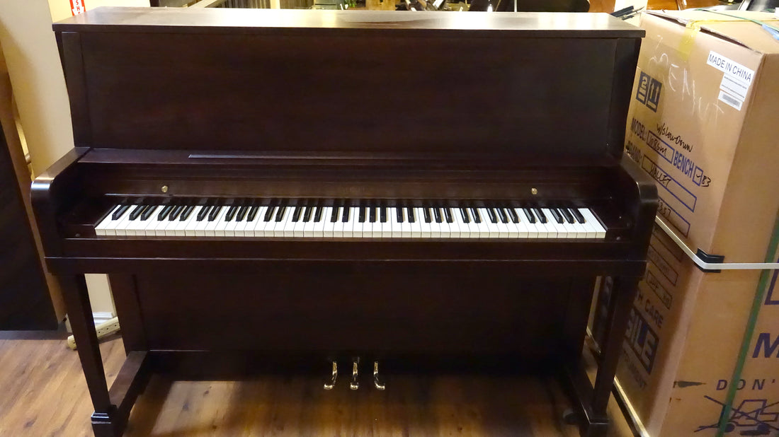 The Piano Buying Blog - Just out of the shop! 1979 Everett 45" Upright Piano