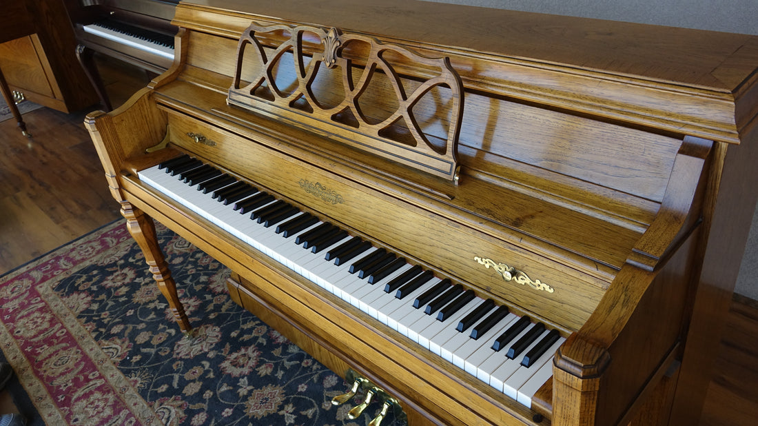 The Piano Buying Blog - Just out of the shop! 1980s Chickering 42" Upright Piano
