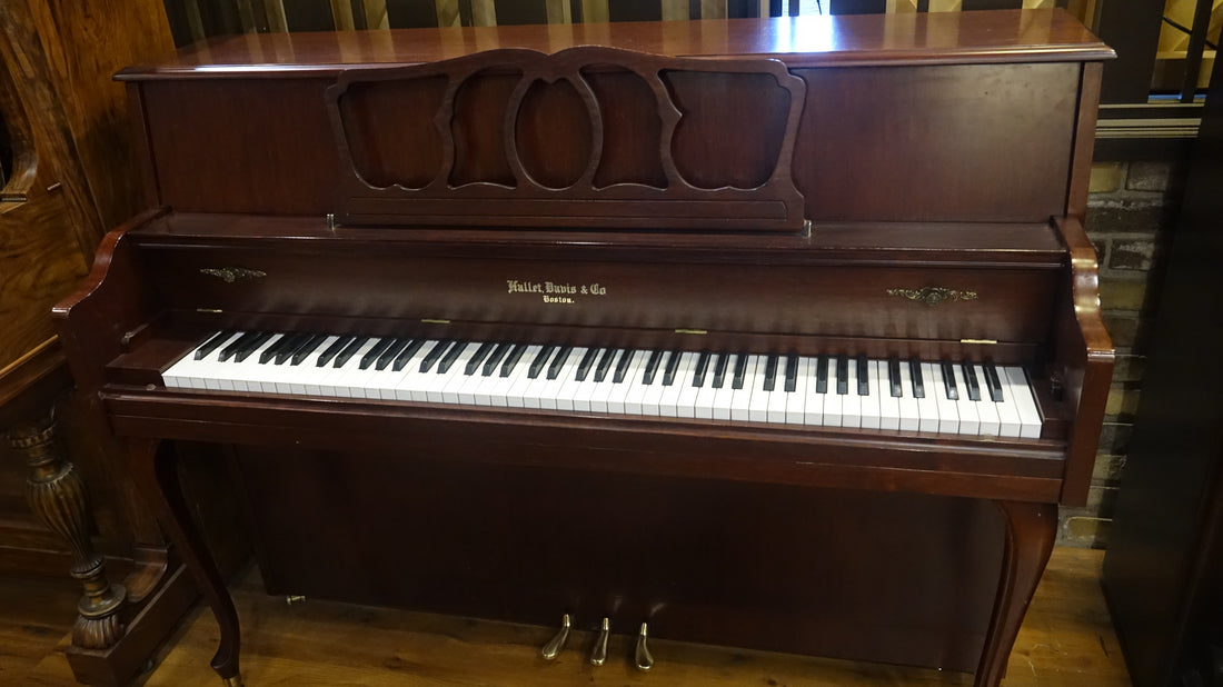 The Piano Buying Blog - Just out of the Shop!  Hallet Davis Upright Piano!