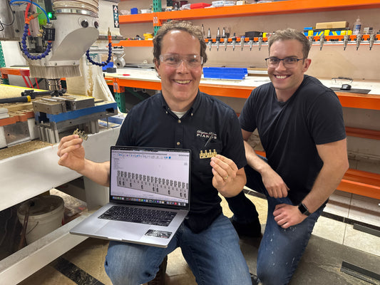 CNC Piano Restoration: Crafting New Brass Rails with Precision