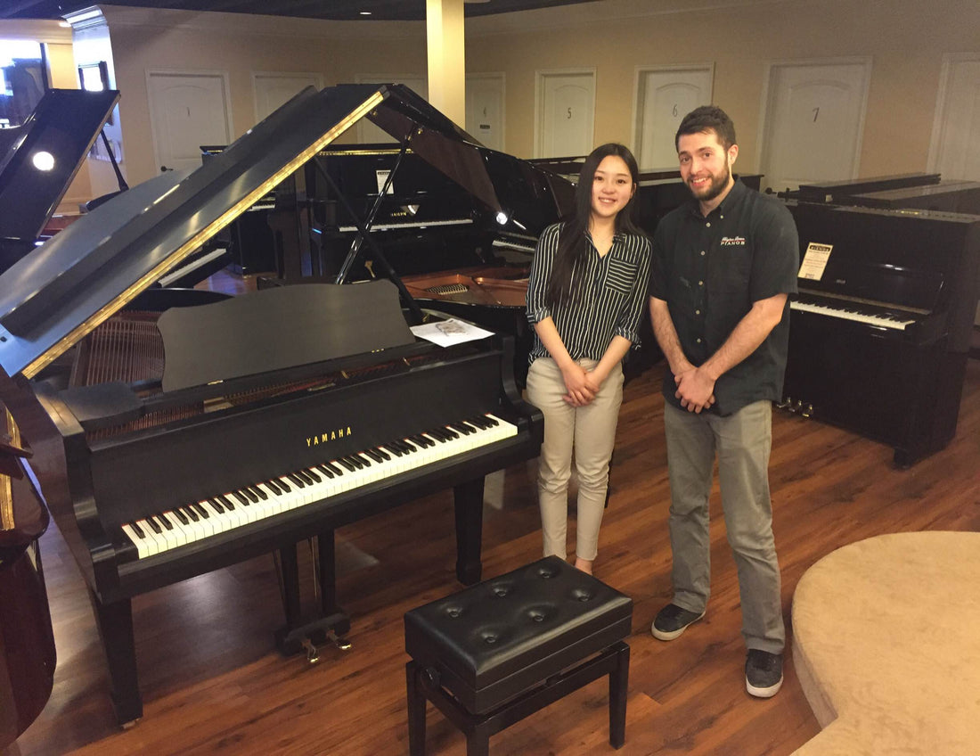 News - Congratulations to our newest piano buyer, Sasha!
