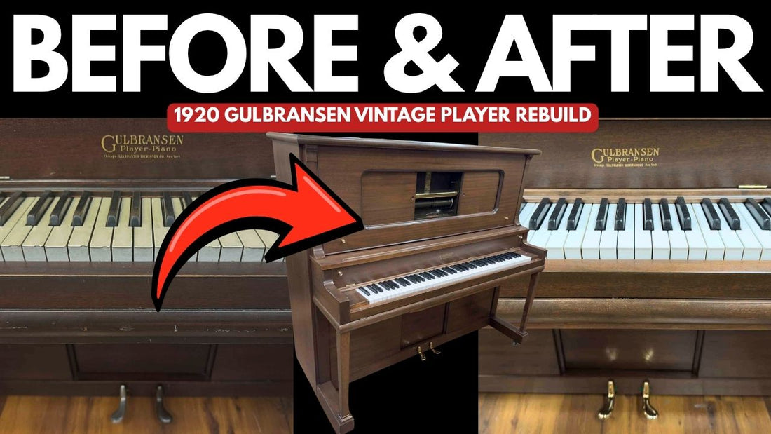 1920 Gulbransen Heirloom Player Piano Restoration: Full Vintage Overhaul