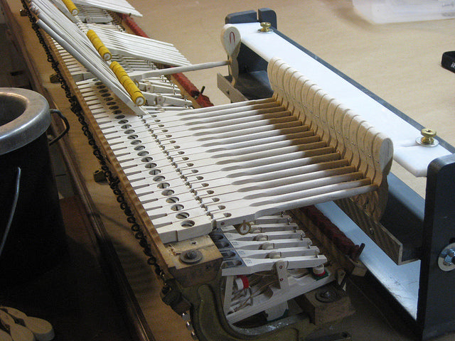 Piano Technician Blog - Piano Talk from Brigham's Piano Shop - Hanging Piano Hammers & Trapwork