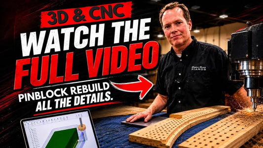 Ohio Heirloom 1888 Bechstein Grand Piano Pinblock Rebuild with CNC & 3D Printing Technology