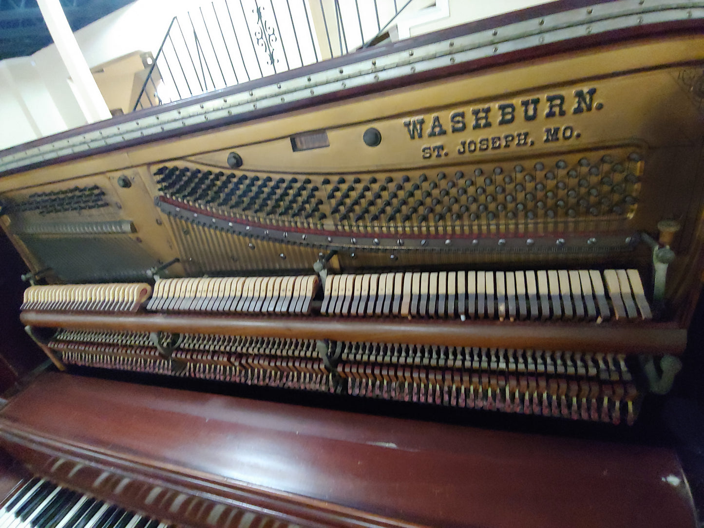 HEIRLOOM RESTORATION 1885 Washburn Wood Finish Commissioned Upright Piano