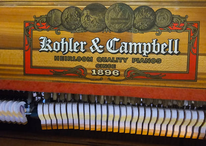 AVAILABLE TO RESTORE: CALL FOR CUSTOM PRICING - 1976 Kohler & Campbell 41" Wood Finish Console Piano
