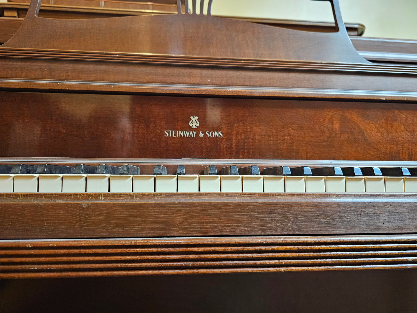 RENTED 1957 Steinway & Sons 41" Wood Finish Console Piano