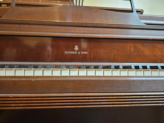 RENTED 1957 Steinway & Sons 41" Wood Finish Console Piano