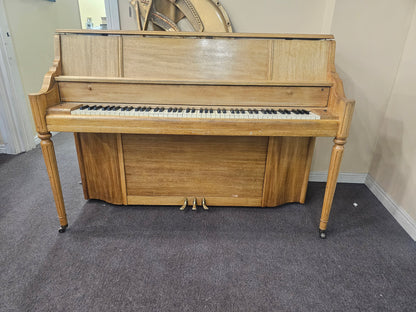 SOLD 1951 Kimball 42" Wood Finish Console Piano