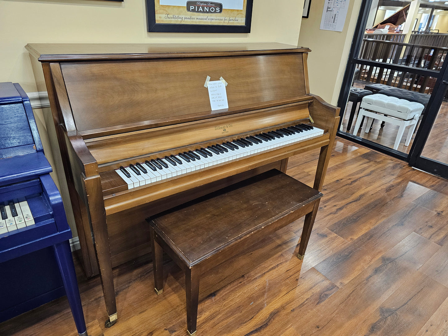 SOLD 1978 Sohmer & Co 45SK 45" Commissioned Studio Upright
