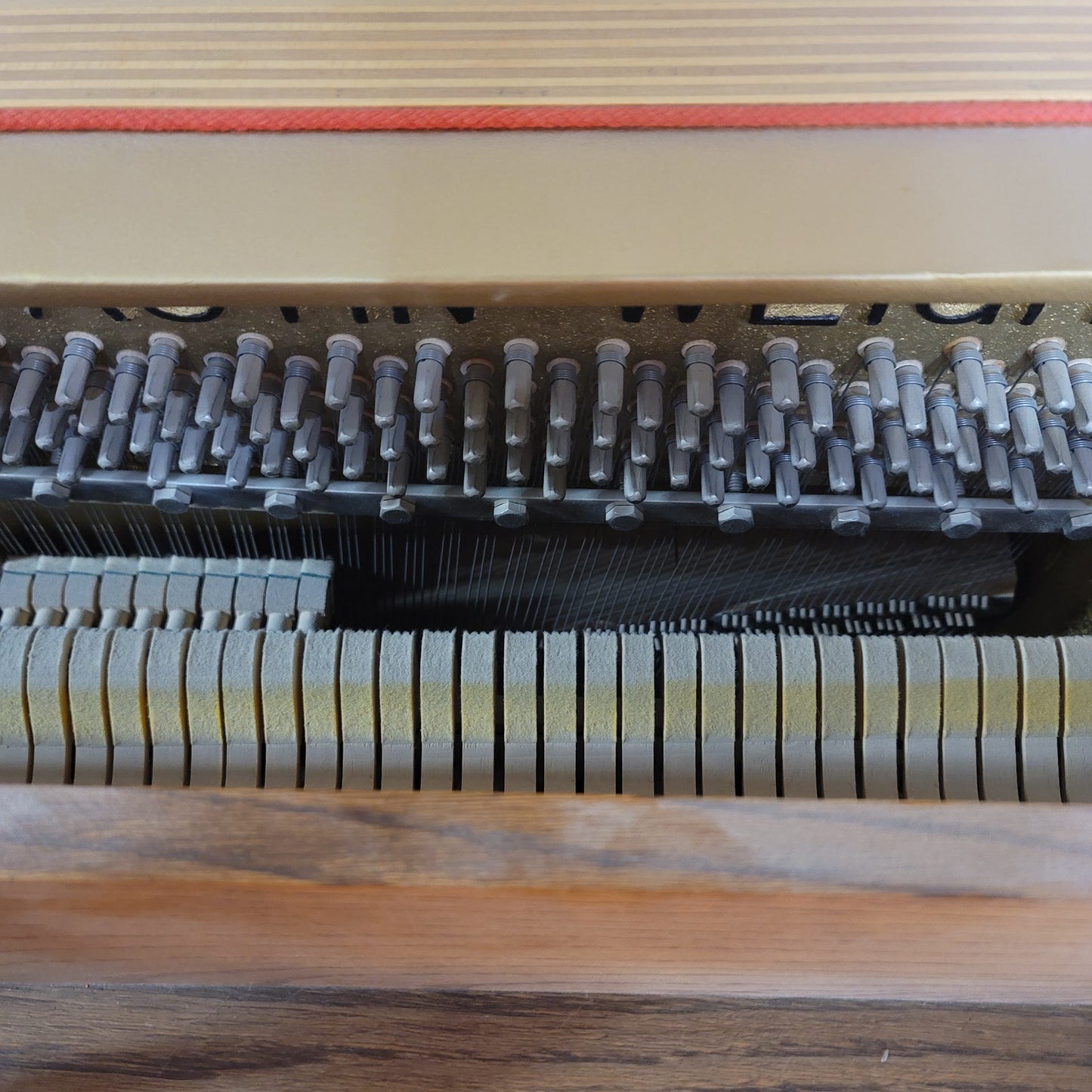 AVAILABLE TO RESTORE: CALL FOR CUSTOM PRICING - 1982 Astin-Weight 42" Oak Console Piano